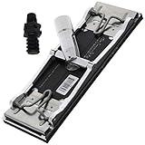 Columbia Pole Sander Head - No-Flip Design with Quick Release Clips and Universal Coarse Thread Collar for Standard Painter's Poles and Extension Handles (Head w/Free Adapter)