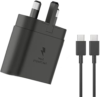 45W Super Fast Charger UK Plug for Samsung Galaxy S23Ultra,S23+,S23,S22Ultra,S22+,S22,S21Ultra,S21+,S21,S20,A33,A50,A51,A52,A53,A54,A71,A72,M33,Tab A8,S8,A7, Ultra S8 USB C Wall Charging Cable adapter