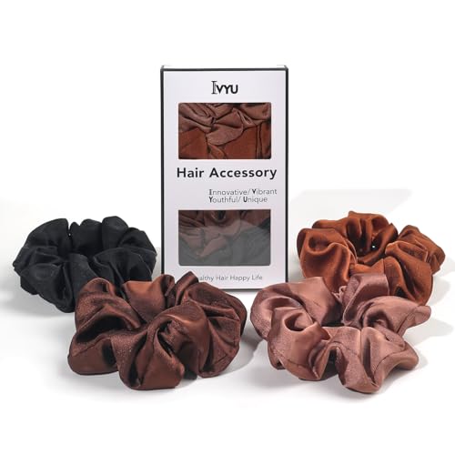 Image of Hair Scrunchies for Women - Hair Ties No Damage Both for Thick Hair or Thin Hair Curl Hair No Crease Scrunchies Ponytail Holder No Hurt Your Hair