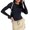Women’s Crop Tops, Crew Neck,...