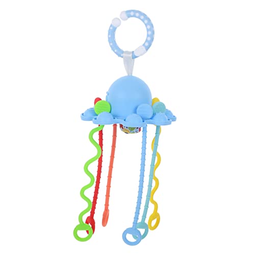 YARNOW Octopus Silicone Sensory for Boy Girl Engaging Pull String Design Educational Enhancing Grasping Skills and Hearing Development Random Style