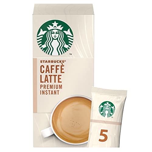 Image of STARBUCKS Caffe Latte Premium Instant Ground Coffee Mixes Box - 20 Gm
