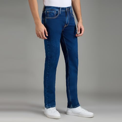 Image of Pepe Jeans Men's Jeans | Straight Fit | Mid Rise | Stretchable