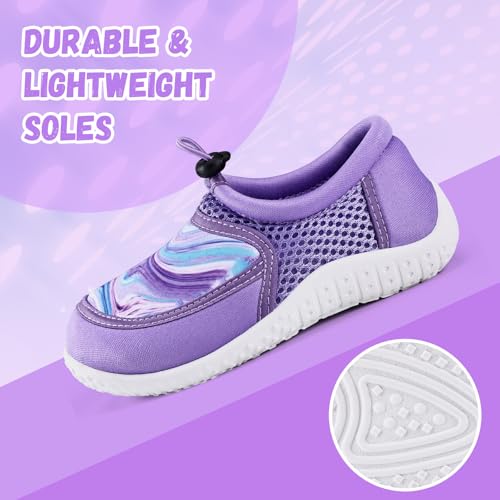 Image of WateLves Kids Water Shoes for Boys and Girls Quick Dry Barefoot Aqua Socks Beach Swim Pool Shoes Toddler Little Kid to Big Kid