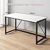 JUMMICO Scrivania 140 x 50 cm Scrivania per Computer, per Ufficio,Postazione Lavoro, Tavolo da Lavoro Piano di Lavoro, Adatta per l'ufficio o il Soggiorno #2