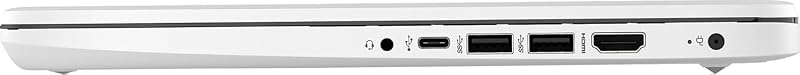 HP 14" Business Laptop, 1-Year Office 365 with Copilot AI, 16GB RAM 320GB Storage (256GB SSD+64GB SSD), Dual-Core Intel Processor, Win 11, PLUSERA Earphones, Snowflake White–Best Value image 5