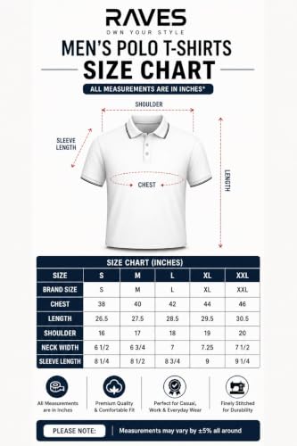 Image of Mens Pique Polo T-Shirt | Cotton Rich, Smart Fit Polo with Embroidered Logo | Casual & Sports Wear | Polo T-Shirt for Men