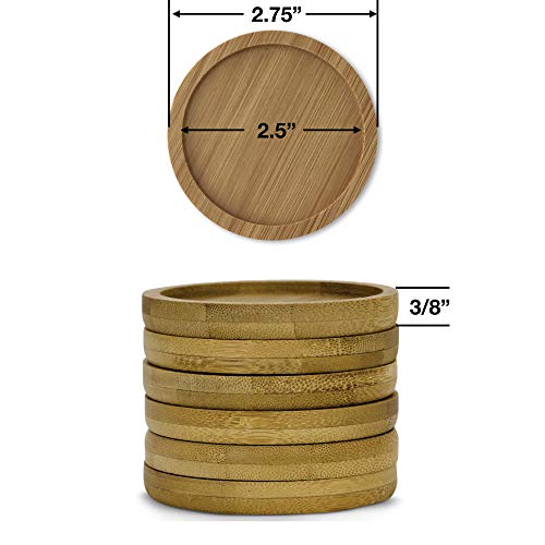 Window Garden 2.75 Inch Bamboo Saucers – For 6-Pack Small Kitty Pots thumb #1