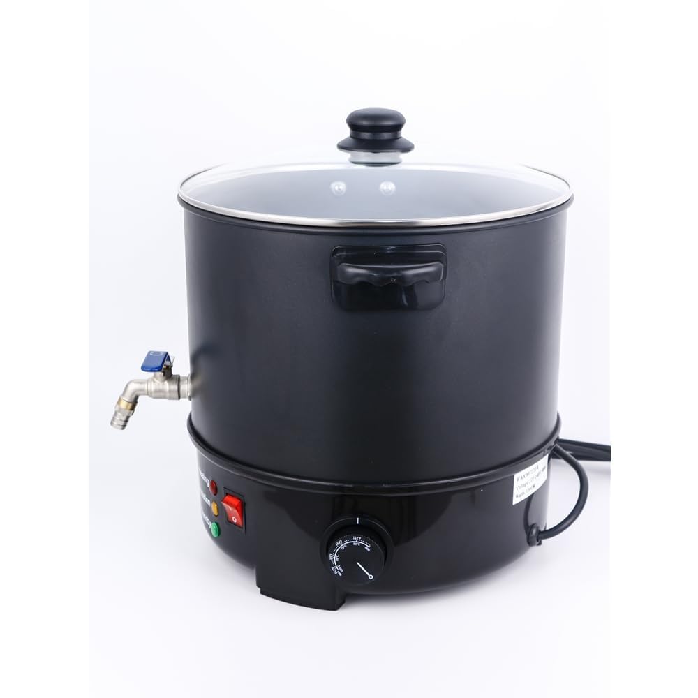 JECOLOP Wax Melter for Candle Making, 10ltr Candle Wax Melting Pot with Spout for Soy Wax Soap Base Easy Pour & Non-Stick