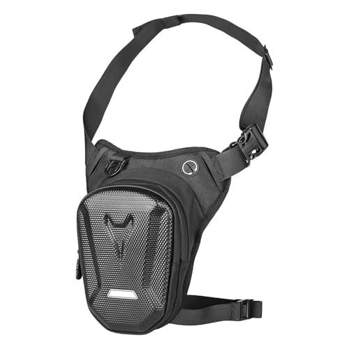 Bolsa para el Muslo | Bolsillo Ajustable con Correa extraíble, Bolsa de Muslo para teléfono de Tanque de Motocicleta, para Ciclismo, Camping, Viajes, equitación al Aire Libre, Bicicleta