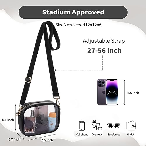 Bolsa transparente aprobada yuanming con diseño cruzado funcional 4