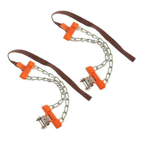 HIAKDOFT 2 piezas Cadenas de Nieve Antideslizantes para Neumáticos Ajustables Cadenas de Tracción de Emergencia para Coches Suv y Camiones Pickup Resistentes y Duraderas para Invierno