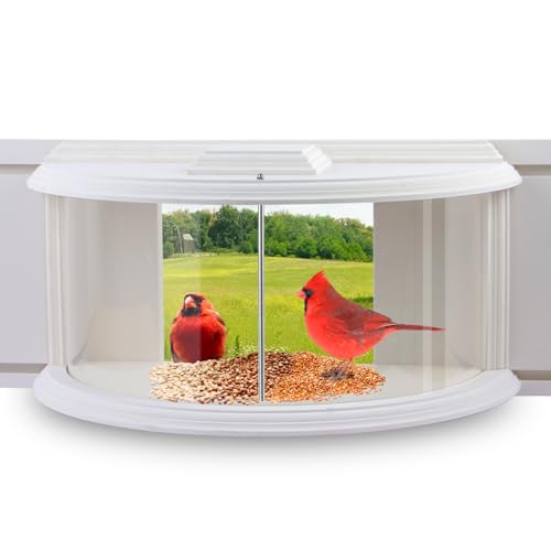 JOYSEUS 180° Clear View Bird Feeder