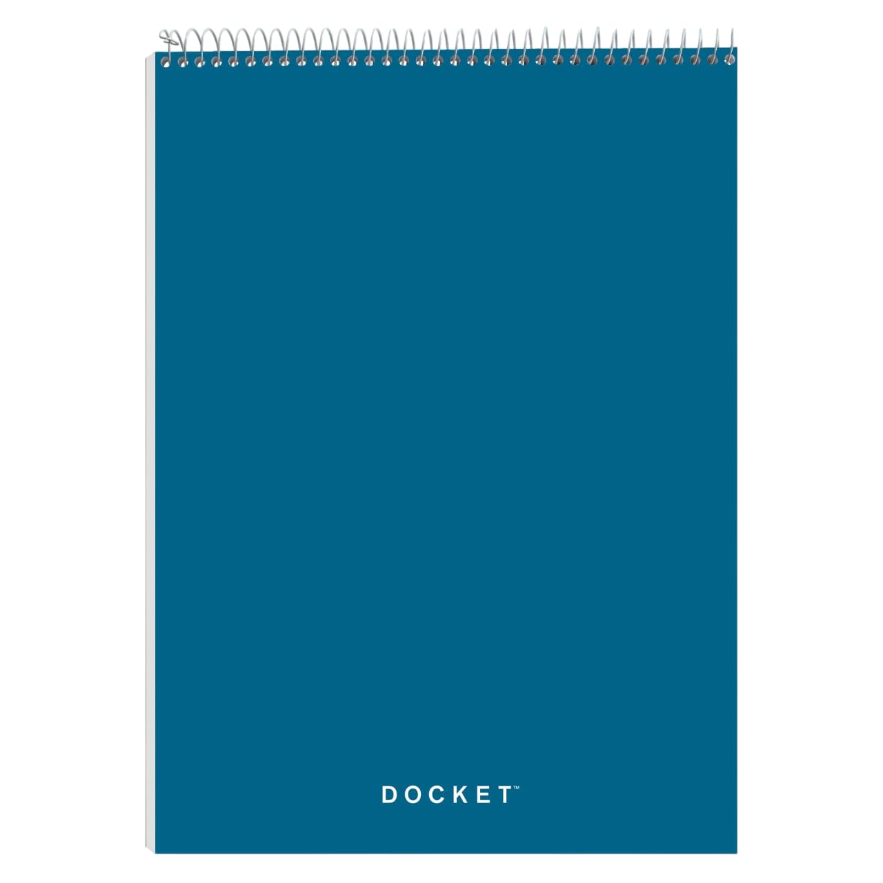 TOPS Docket Quadrille Pad, Tel Ciltli, 20,5 x 31-3/4 cm, Dörtlü Kural (4 x 4), Beyaz Kağıt, Siyah Kapaklar, Ped başına 70 Yaprak (63801)
