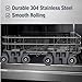 4-Pack Steel Screw W10195416V Dishwasher Wheels for Lower Rack(not Replace W10195417)– Heavy-Duty Replacement for Whirlpool, Kenmore, KitchenAid Replaces AP5983730, W10195416, PS11722152