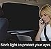 Car Side Window Sun Shades, 4 PCS Window Sunshades Privacy Curtains, 100% Block Light for Breastfeeding, Taking a nap, Changing Clothes, Camping (Front&Back 4pcs)
