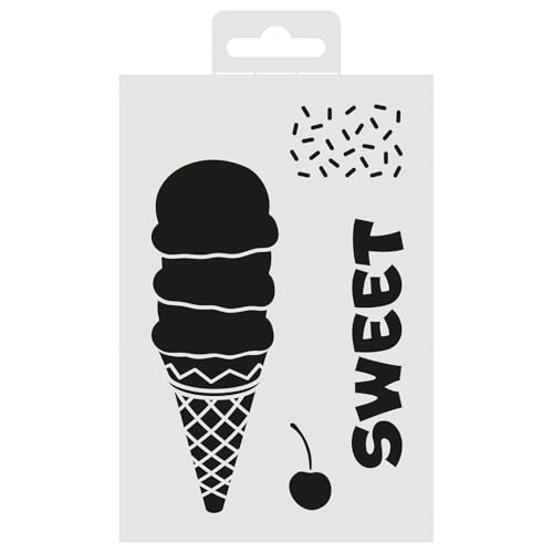 Aladine - Eisschablone 15 x 10 cm – Schablone für Dekoration aller Oberflächen – Schablone aus Filz, Malerei, Airbrush Zeichnung – Tier – 81267