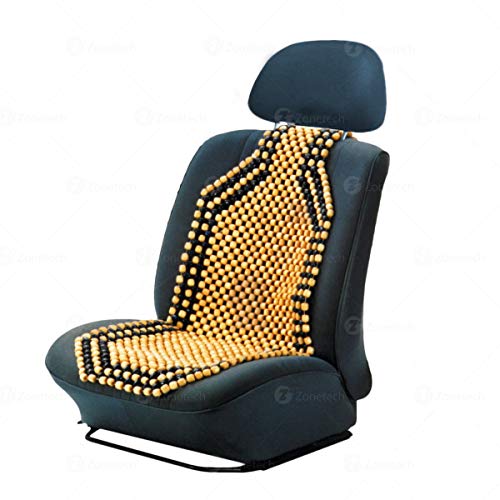 Zone Tech Holzperlen-Sitzkissen – Premium-Qualität Auto-Massage-Doppelsaiten-Holzperlen-Sitzkissen für stressfreien ganzen Tag!