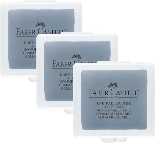 Faber-Castell Kneadable eraser in plastic box (Pack of 3)