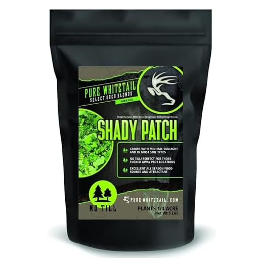 Pure Whitetail | Shady Patch | Select Seed Blends | Annual All Season Deer Feeder | No Till Deer Food Plot Mix | White Clover Winfred Forage Brassica Rye Grass Rape Seeds | 5 lb Bags | 3-Pack