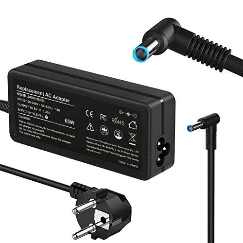 Reemplazo del Cargador de computadora portátil de 19.5V 3.33A 65W para HP Elitebook 850-G3 840-G3 820-G3 745-G3 725-G3 755-G3 840-G4 820-G4 850-G4 Cable de alimentación del Adaptador de CA Cover