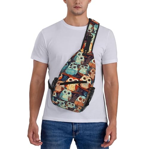 Bolso bandolera Anime Owl para mujer y hombre miniatura 2