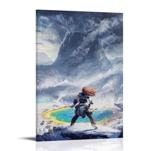 CXMAKNZ Pósteres aplicables a lienzo de desierto congelado, pintura al óleo, pintura decorativa, póster decorativo para colgar, pintura para el hogar, sala de estar, dormitorio, comedor, pared, 30 x