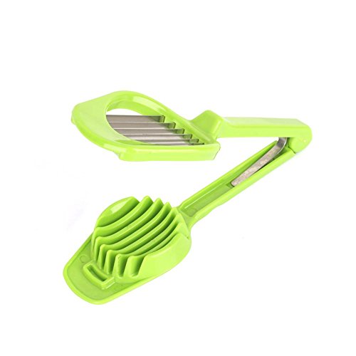 Egg Slicer for Hard Boiled Eggs, Wire Egg Slicer Small Kiwi Fruit Banana Slicer for Home Kitchen Bar Tool Green
