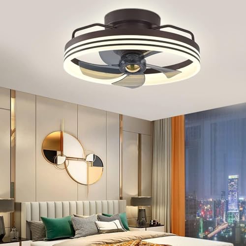 Ventilateur de plafond LED à intensité variable et oscillation 360°