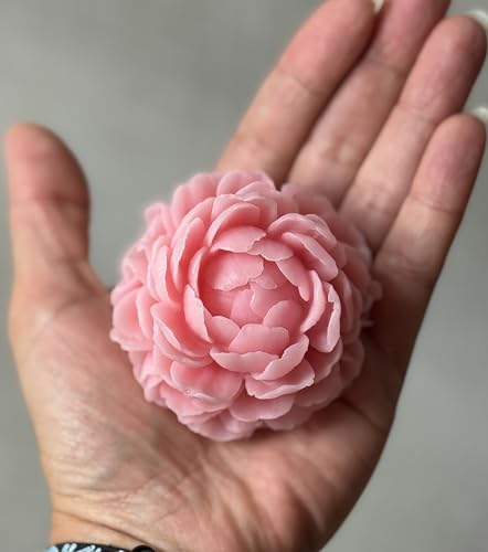 Peony Soap Flowers 78g – Handmade Glycerin Soap Flower in Gift Box – Vegan Luxury Spa Gift for Her - Image 5