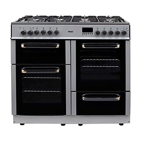 Teknix TKRC100SIL 100cm Dual Fuel Range Cooker - Silver Cover