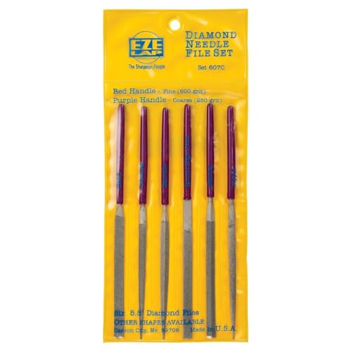 EZE-LAP Coarse Grit Diamond Needle File Set - Sharpening Tools - 6 Piece Set - Made in USA by EZE-LAP - Used condition - US$36.19