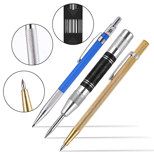 WDFCN 3 Piece Automatic Grain Scriber Set with Mechanical Pencil Marker ...