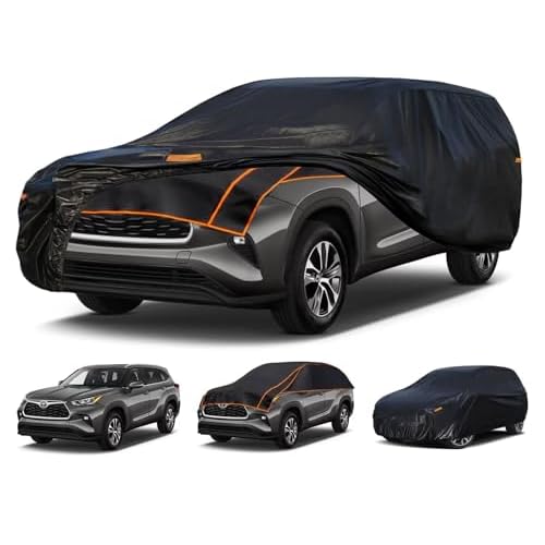 Kayme Hail Protector Car Cover Custom Fit for Toyota Highlander SUV, Anti Hail Blanket with Multilayer Thickened Design, Hail Proof & All Weather Outd