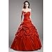 Produktbild kekafu Ball Abendkleid Trägerlos, Länge TAFT Formale Abendkleid mit Perlenstickerei bis Rock von TS, Rot, US 12 / UK 16 / EU 42 Pick