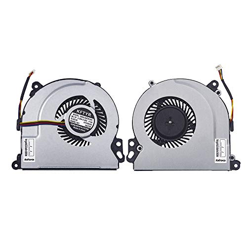KINPOWER Ventilateur de CPU Fan 4Pin pour HP Envy 17-J Series Cover