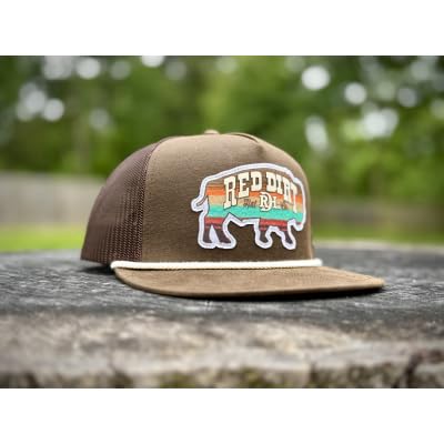 Image of Red Dirt Hat Company Buffalo Patch Adjustable Snapback Hat