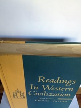 Hardcover Readings in Western Civilization Third Edition Book