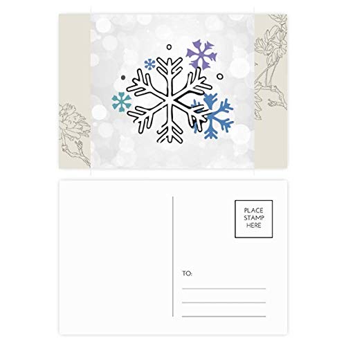 Cartes postales hiver et neige DIYthinker, lot de 20 cartes de remerciement 5,7 x 3,8 pouces