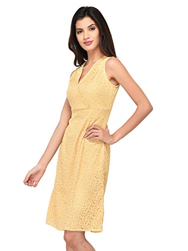 Image of Purys Women's Synthetic A-Line Knee-Length Dress