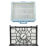 Für Siemens Staubsaugerfilter, kompatibel mit Z4 0 VSZ4G33101 und Z7 0 VSZ733005 Modellen, 1 Motorschutzfilter und 1 Hygienefilterkassette für Staubpartikelfiltration