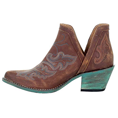Corral Boots Women's Q0099 Leather Embroidery Snip Toe Western Casual Cowgirl Shoes4