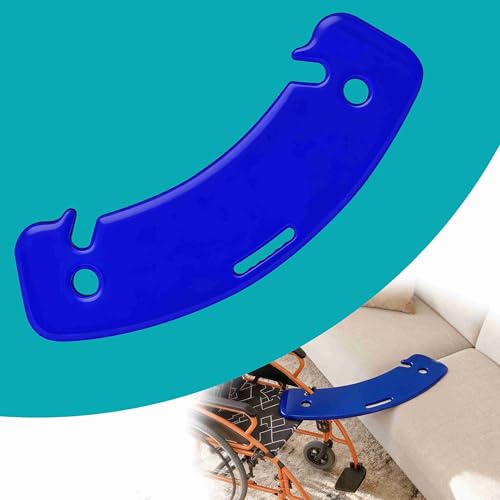 VOCIC AY07 Transferbrett Für Rollstuhlfahrer Rutschbrett Patientenlifter bis 150KG Transferhilfen Rollstuhl für Patienten im Rollstuhl Bett Toilette mit Kerben (Blau)