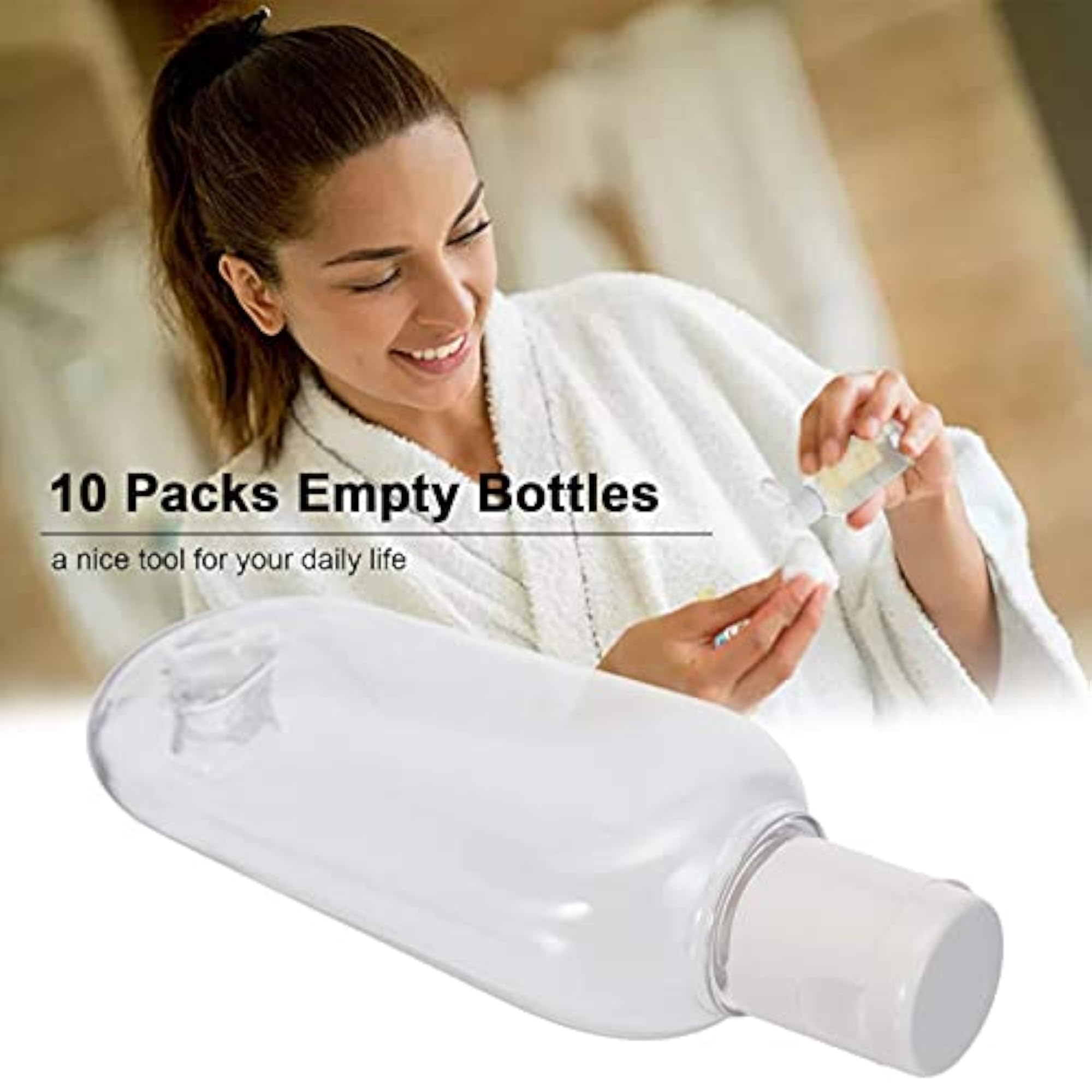 Imported 10 Packs Empty Bottles for Cosmetic Toiletries