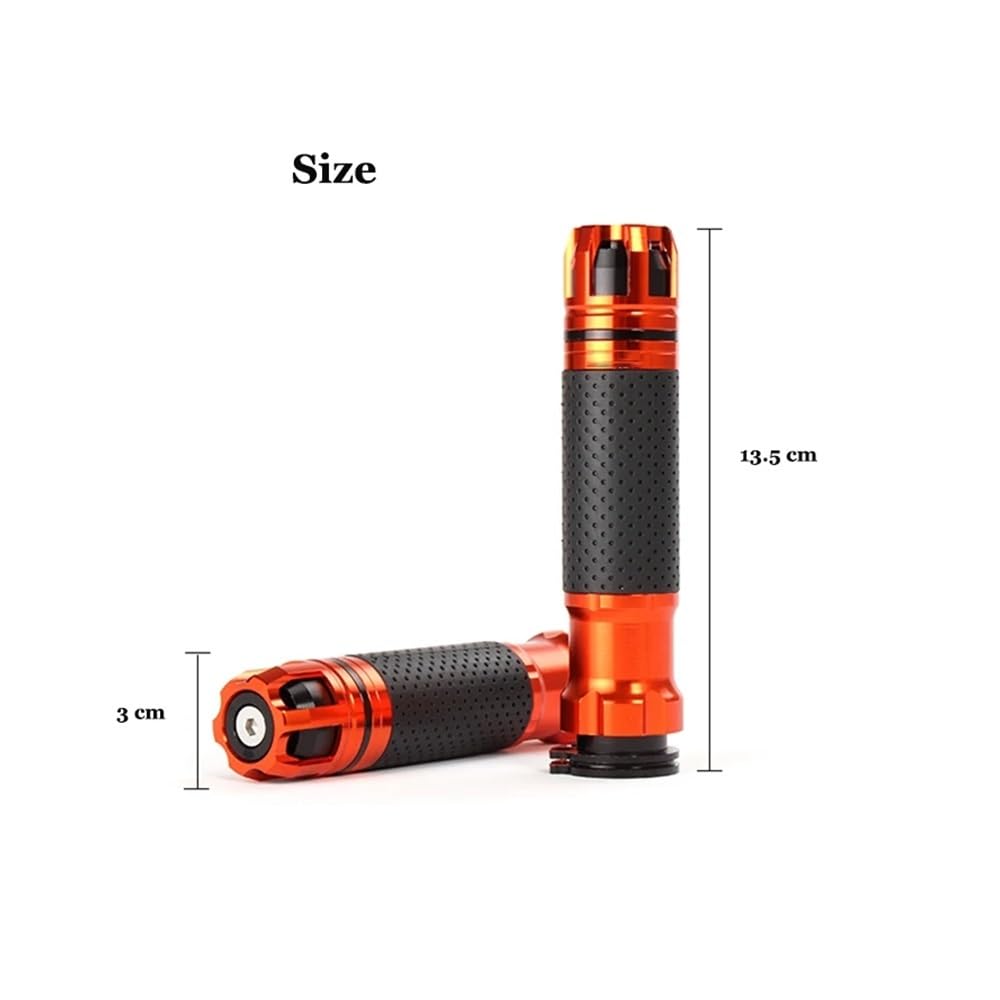 Manopole Manubrio Moto 7/8 ''22mm Impugnatura Per Moto Maniglia In Gomma Di Alluminio CNC Universale Per Z900 Z1000 Z800 Z750 Z650 ER6N