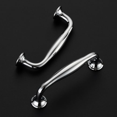 Image of Ravinte 20 Pack 3-3 /4 Inch Polished Chrome Kitchen Cabinet Handles Solid Zinc Alloy Cabinet Pulls Cupboard & Drawer Handles