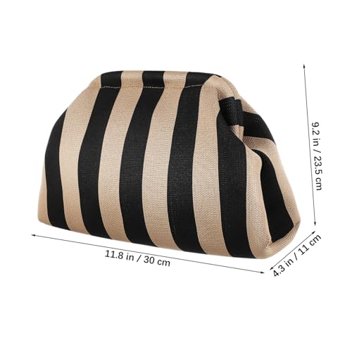 Pochette femme compacte rayée en polyester VALICLUD