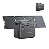 BLUETTI Elite 200 V2 Solar Generator with 200W Panel and Charger 1 (Ships Separately), 2073.6Wh Portable Power Station, w/4 2600W AC, 560W DC-DC Car Charger, for RV, Camping, Emergency Use