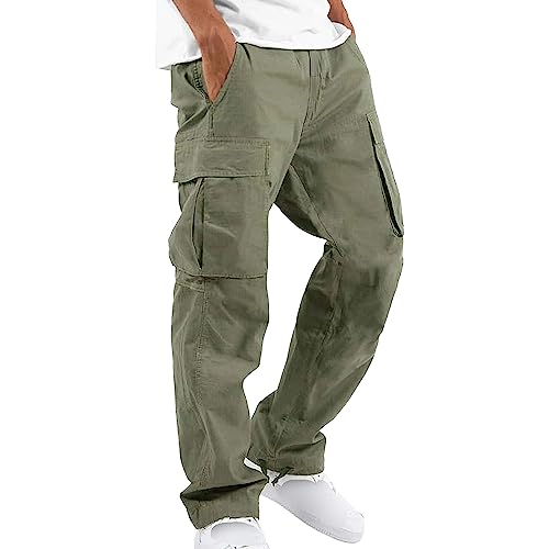 Pantalon cargo homme coupe ajustée et fuselée à cordon