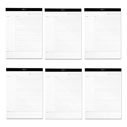 TOPS FocusNotes Note Taking System Legal Pad, 8-1/2 x 11-3/4 Inches, White, 50 Sheets (77103) - 6 PACK